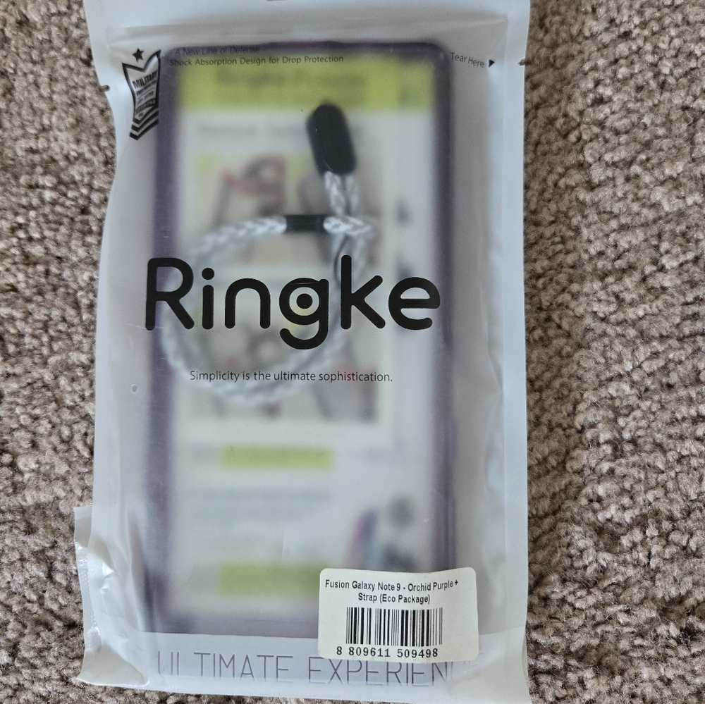 Samsung Galaxy Note 9 Ringke Orchid Purple Cover Case - New